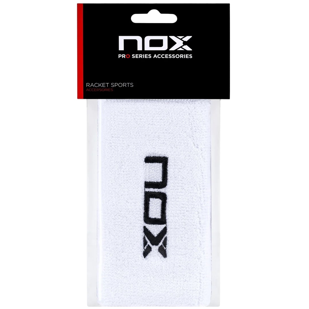 Nox Long White Wristband - 2 Pack-Cover