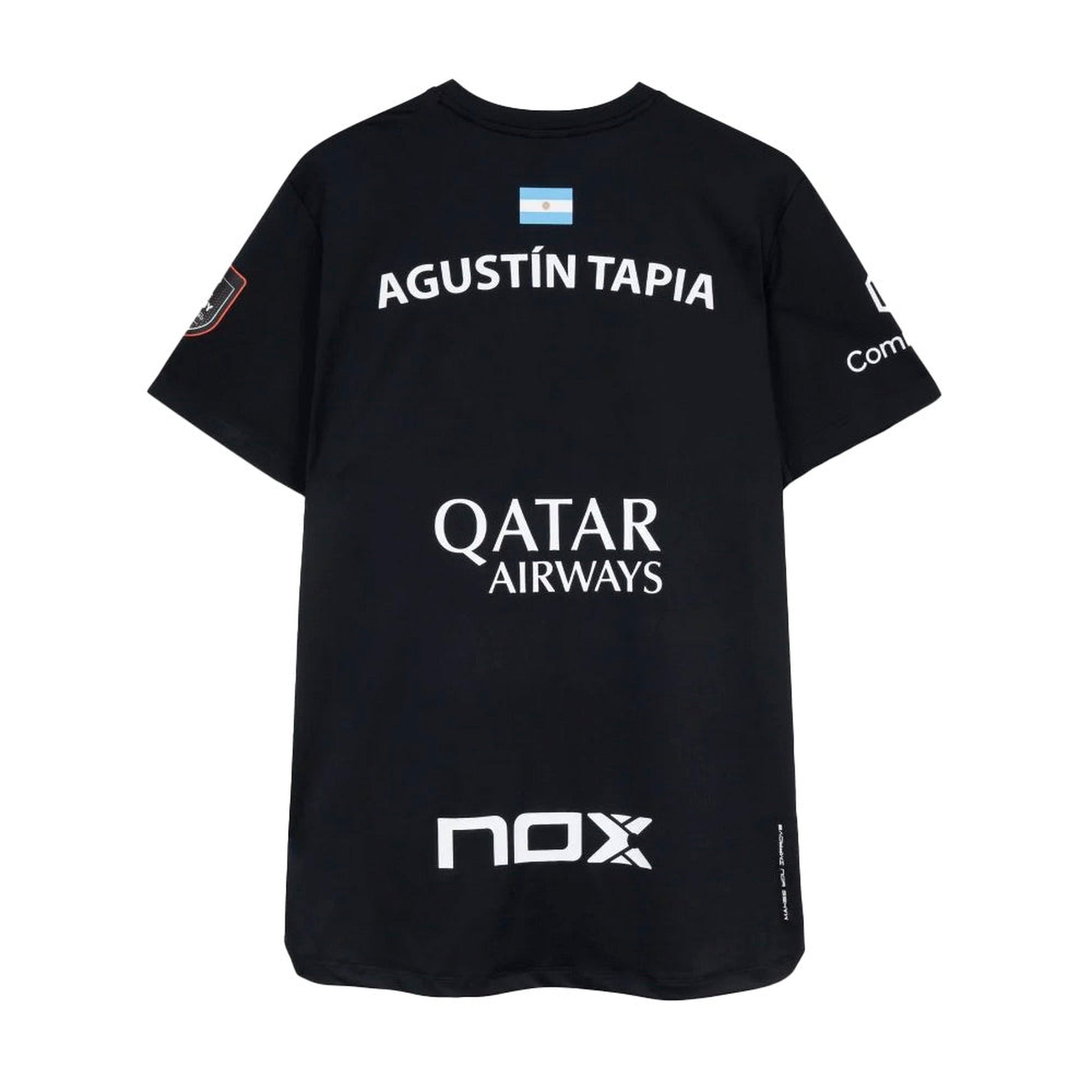 NOX Sponsors AT10 Agustín Tapia 2026 T-Shirt Men - Black - Back