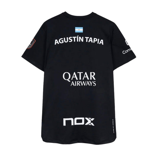NOX Sponsors AT10 Agustín Tapia 2026 T-Shirt Men - Black - Back
