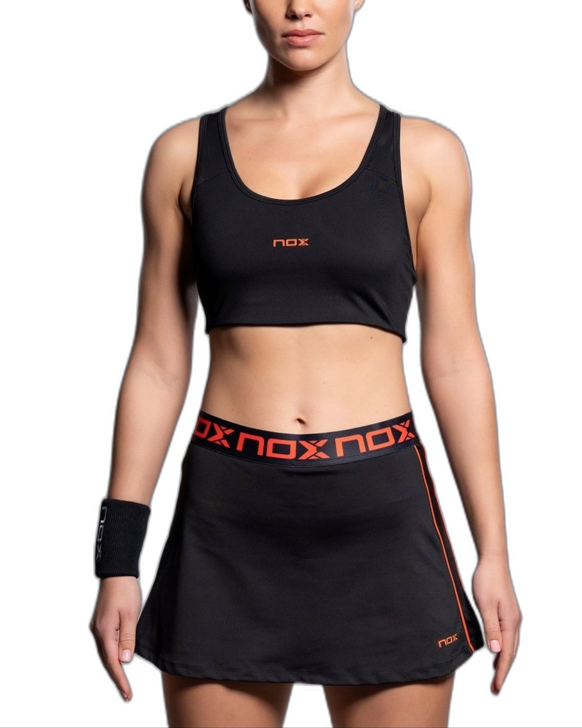 NOX Team Sports Bra Women - Black - Front Model