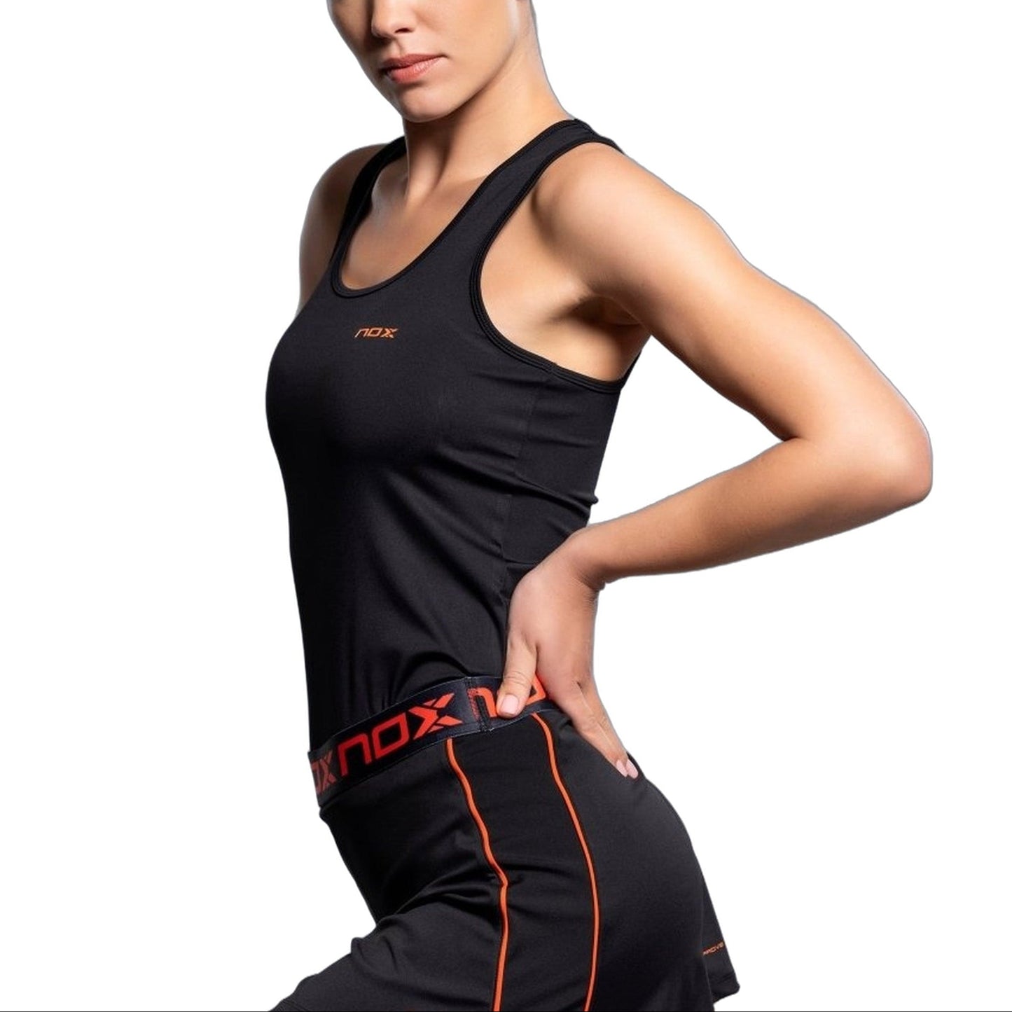 Nox Team Tank Top Black - Model Side