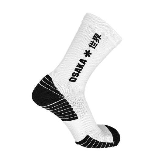 Osaka Sports Socks White - Front View