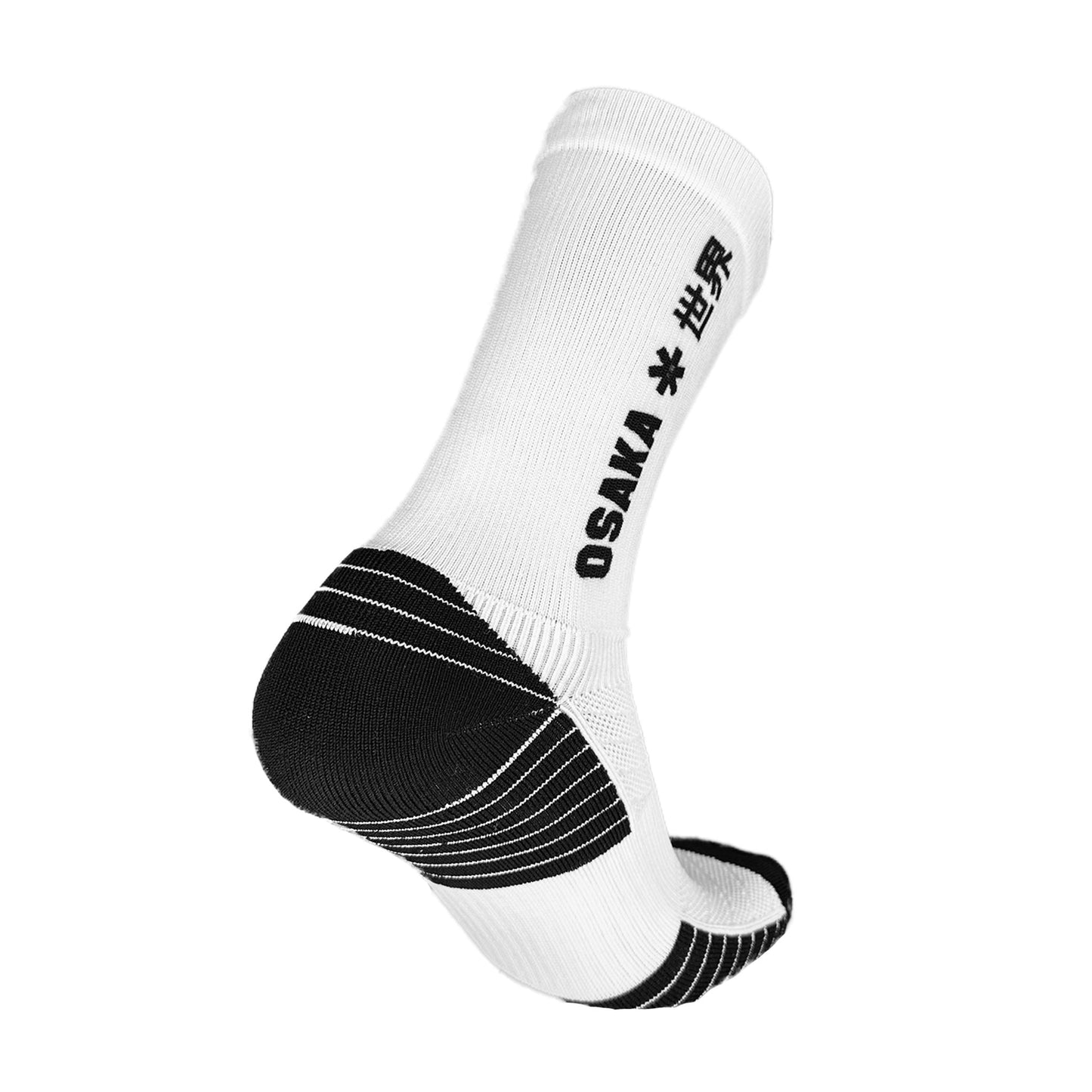 Osaka Sports Socks White - Side View