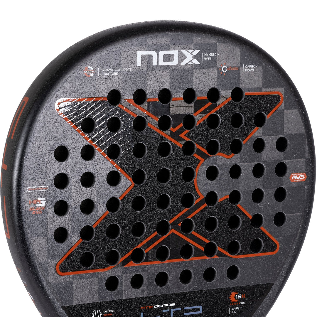 Nox AT2 Genius LTD 18K Padel Racket-Face