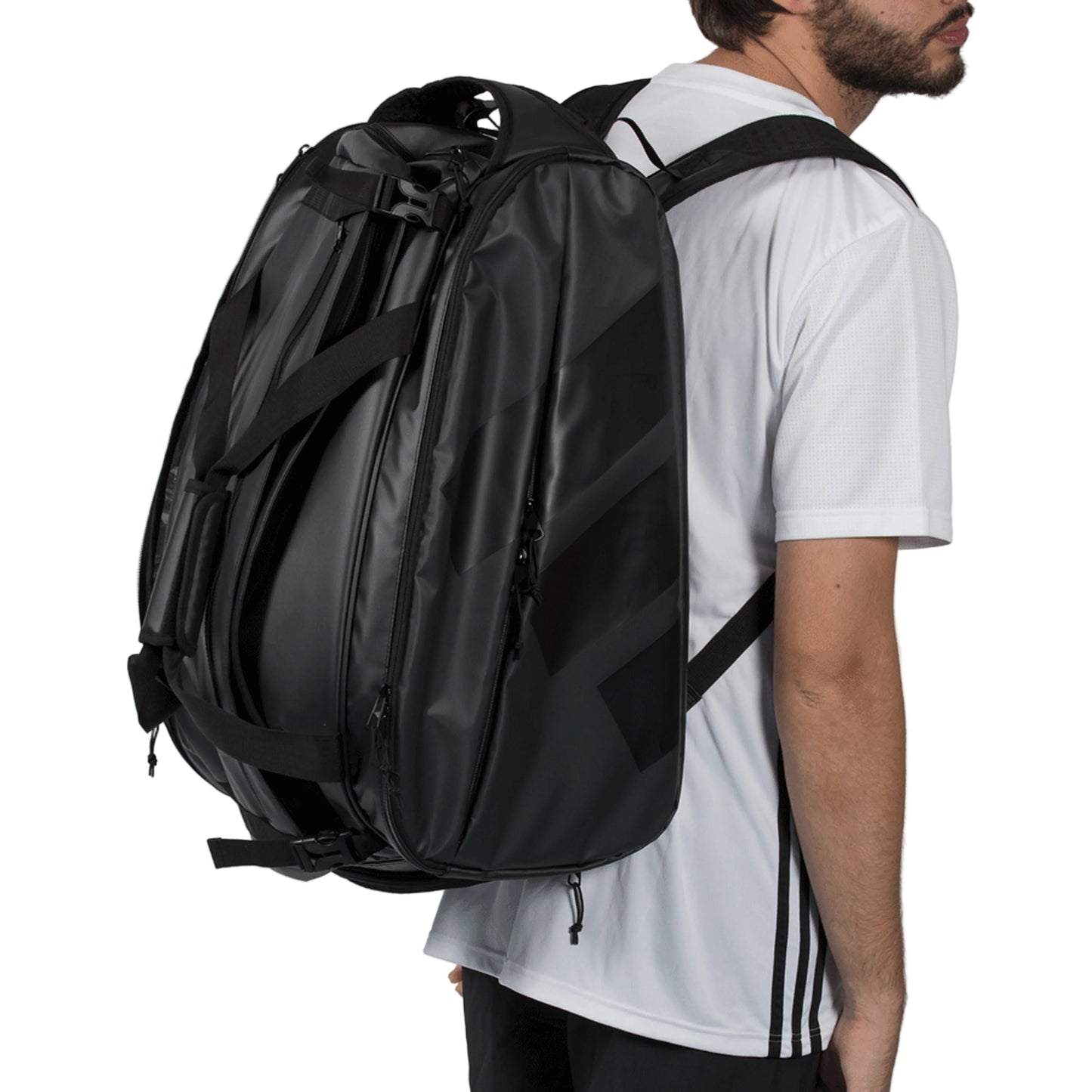 Adidas Racket Bag Multigame - Black 2026 - Worn Backpack View