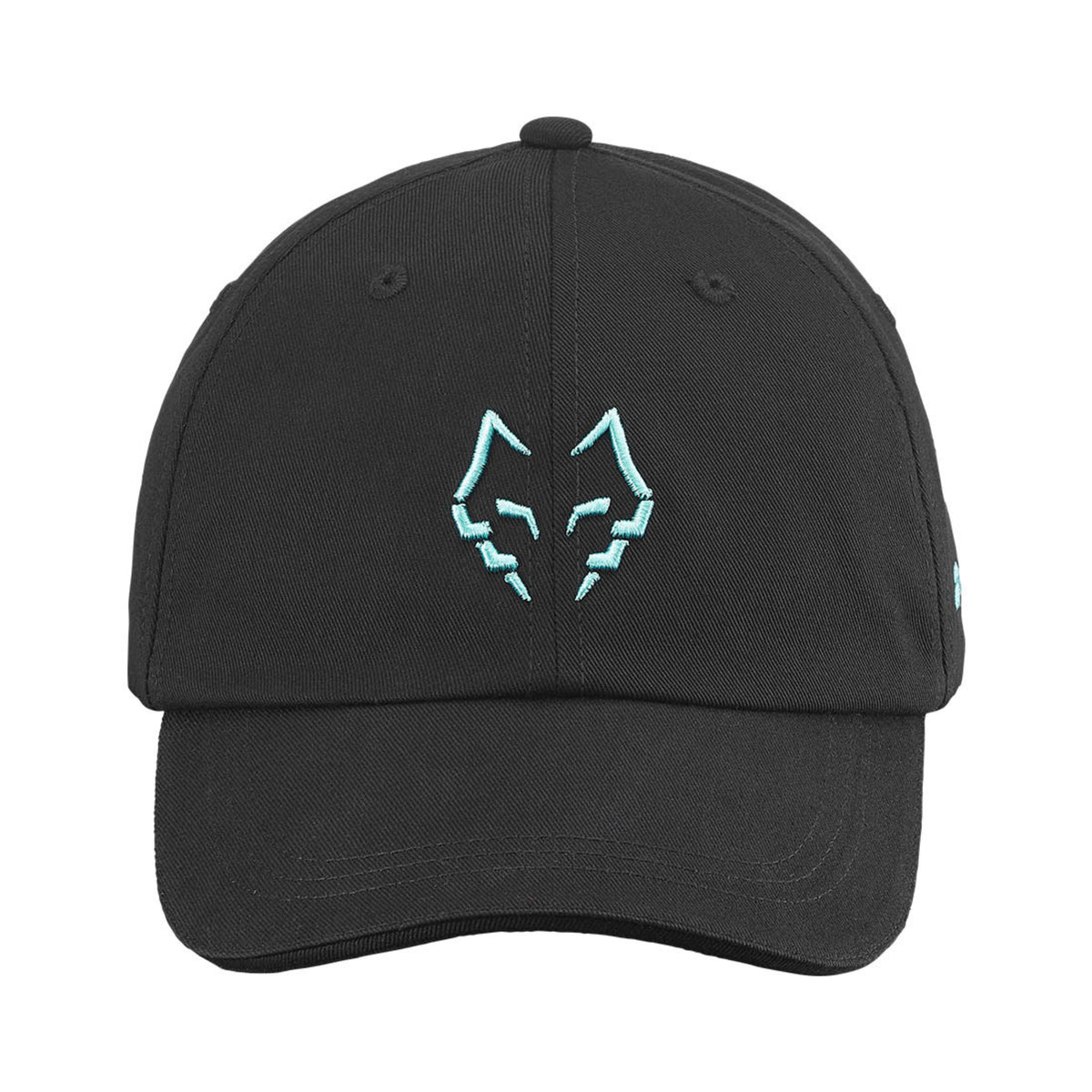 Babolat Juan Lebrón Cotton Cap - Black - Front with embroidered El Lobo logo