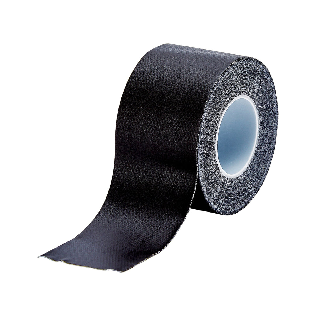 Tourna Racquet Guard Tape Wide - Black - complete loose single black wide tape roll with tail extended