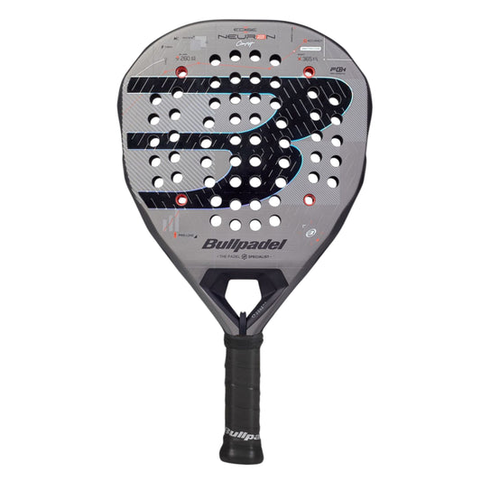 Bullpadel Neuron 02 Comfort 2027 Padel racket, front face in grey and black