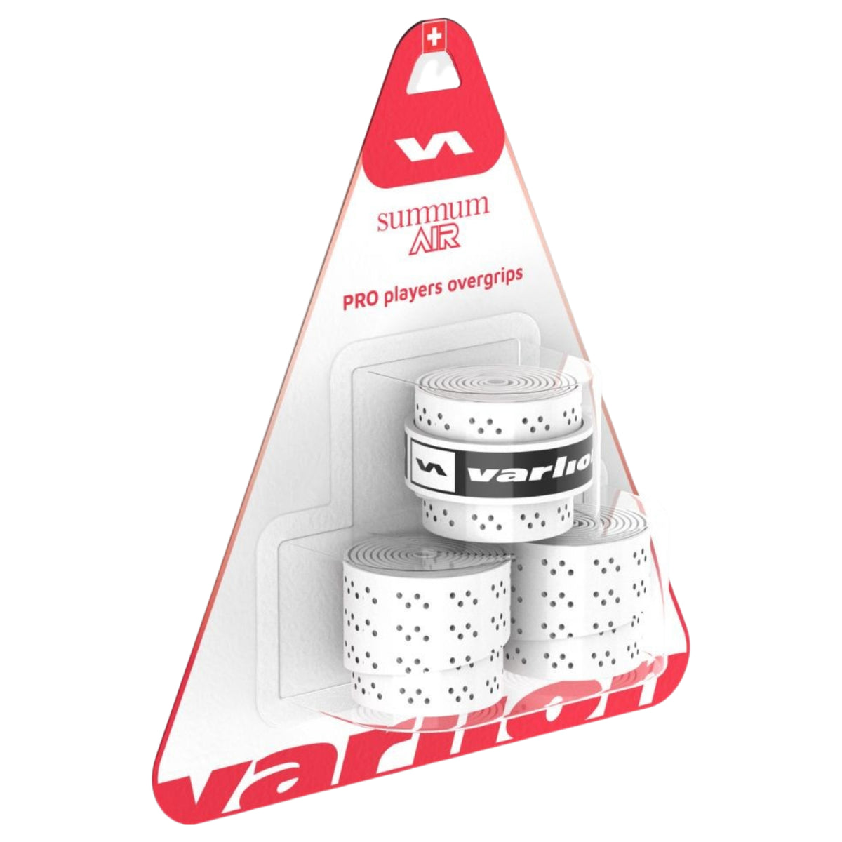 Varlion Summum Air Overgrip 3-Pack - white - complete angle