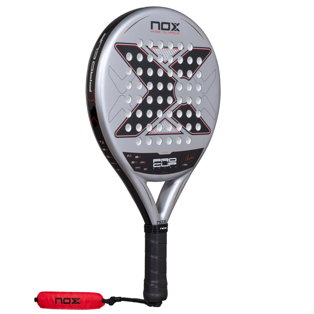 NOX ML10 Pro Cup Rough 2027 Padel racket, back face with round head