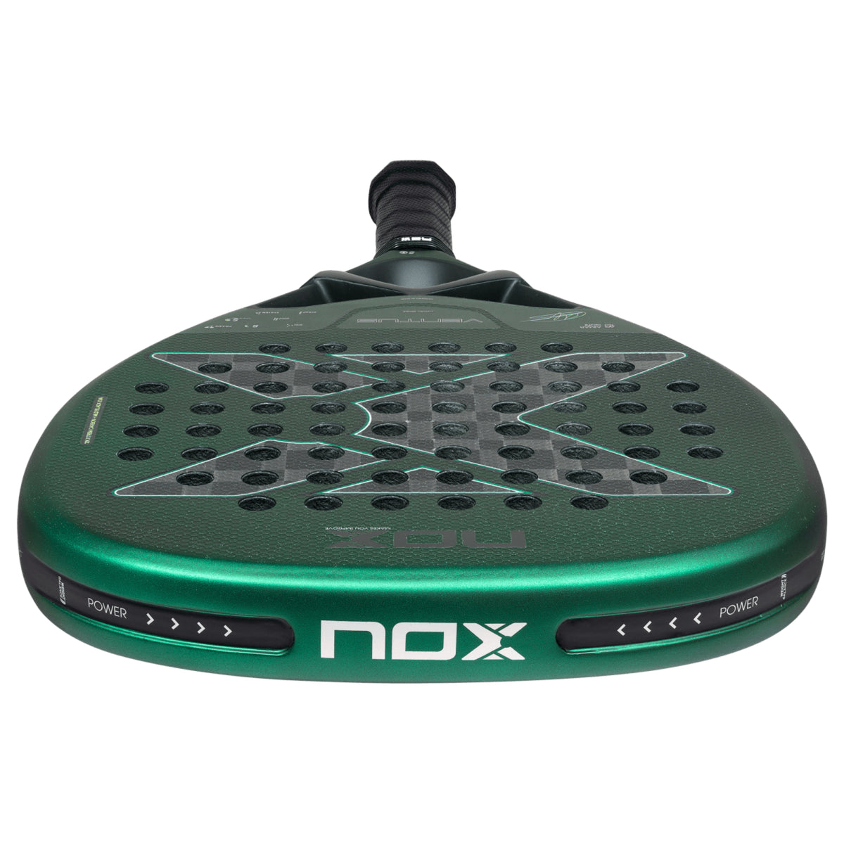 NOX Ventus Attack 12K XTREM 2027 Padel racket, diamond head shape detail