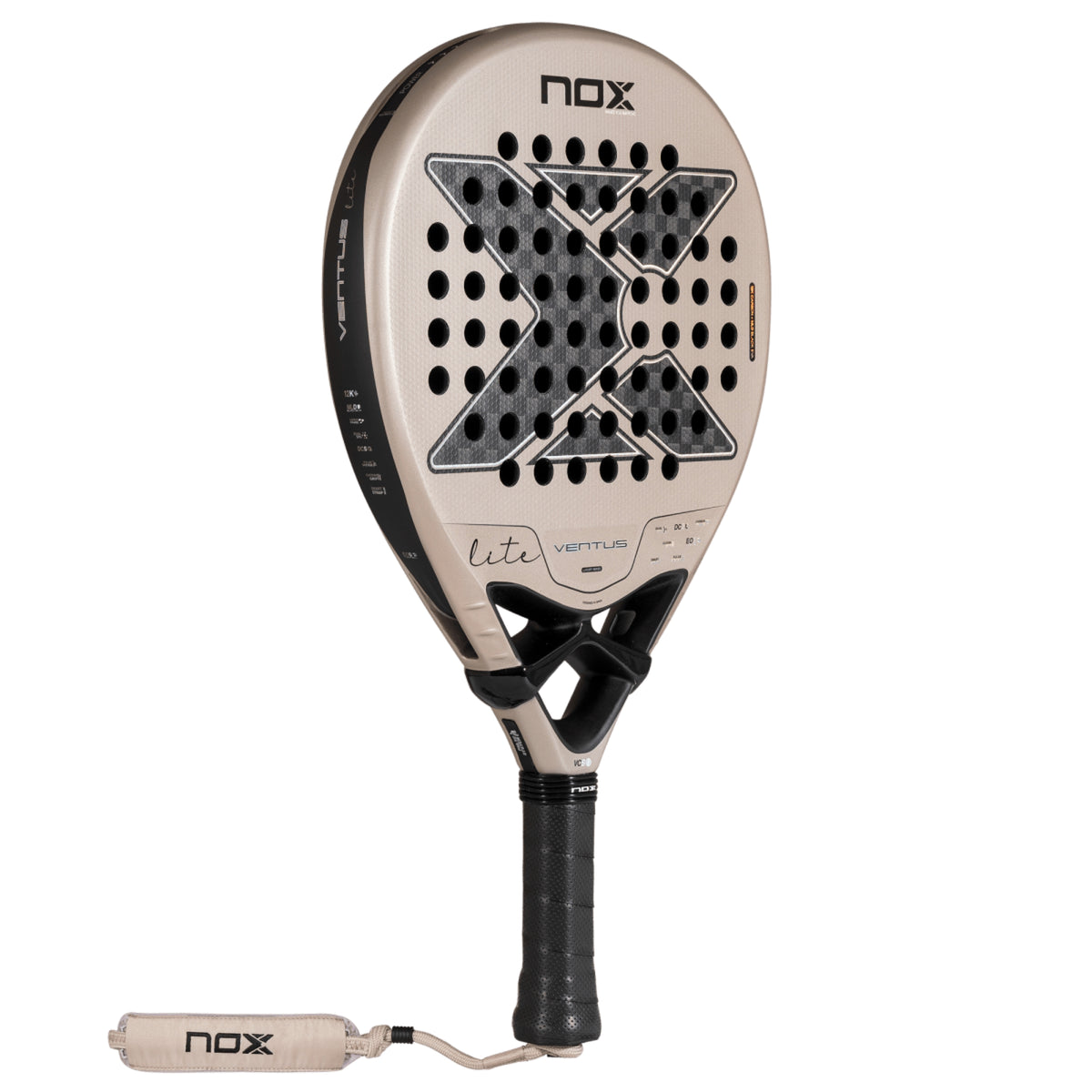 NOX Ventus Hybrid 12K Lite 2027 Padel racket, back face