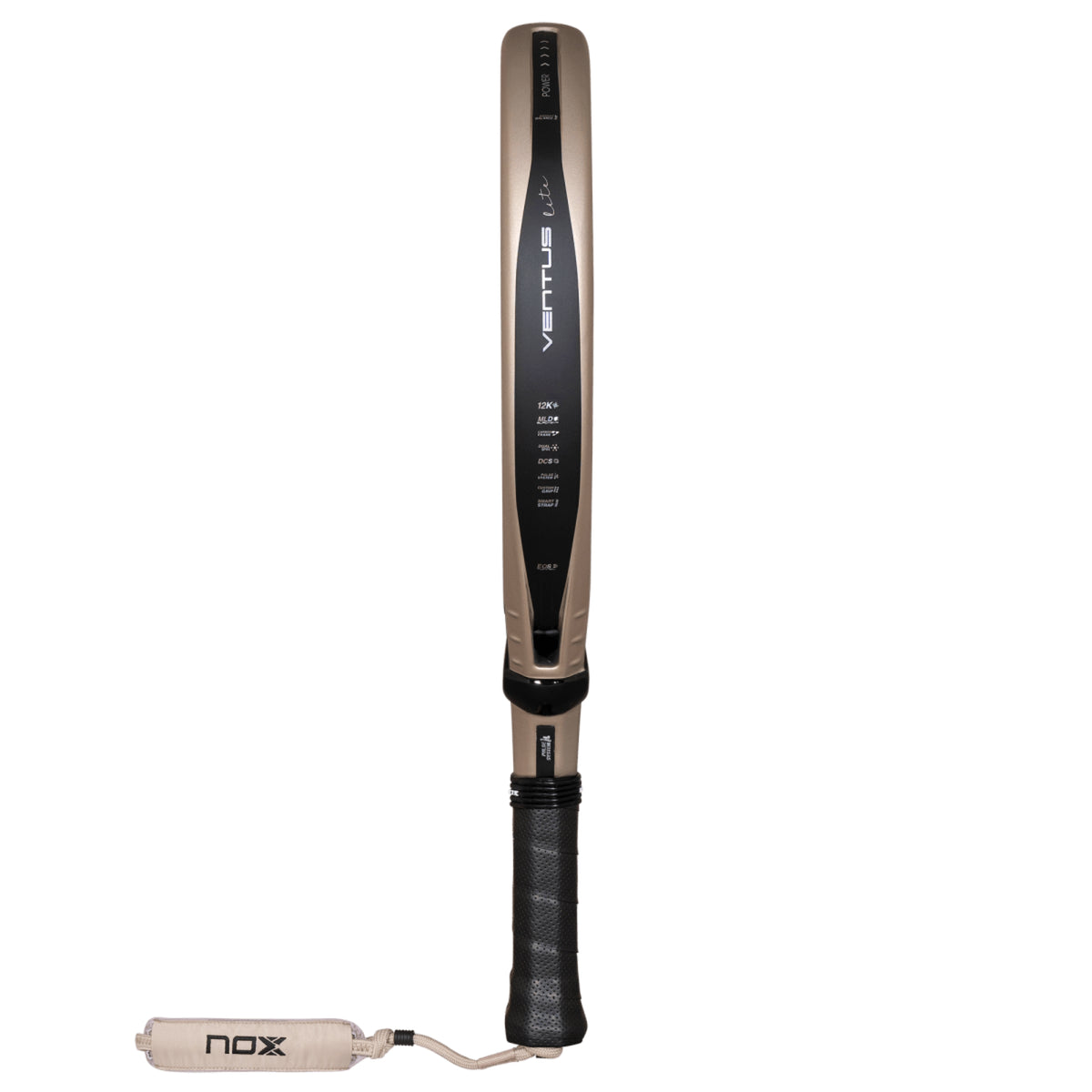 NOX Ventus Hybrid 12K Lite 2027 Padel racket, frame side profile