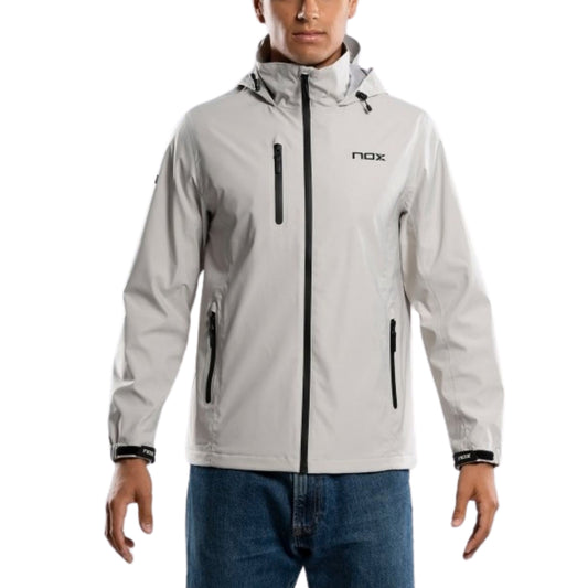 NOX Team Softshell Jacket Men - Light Grey - On-model front