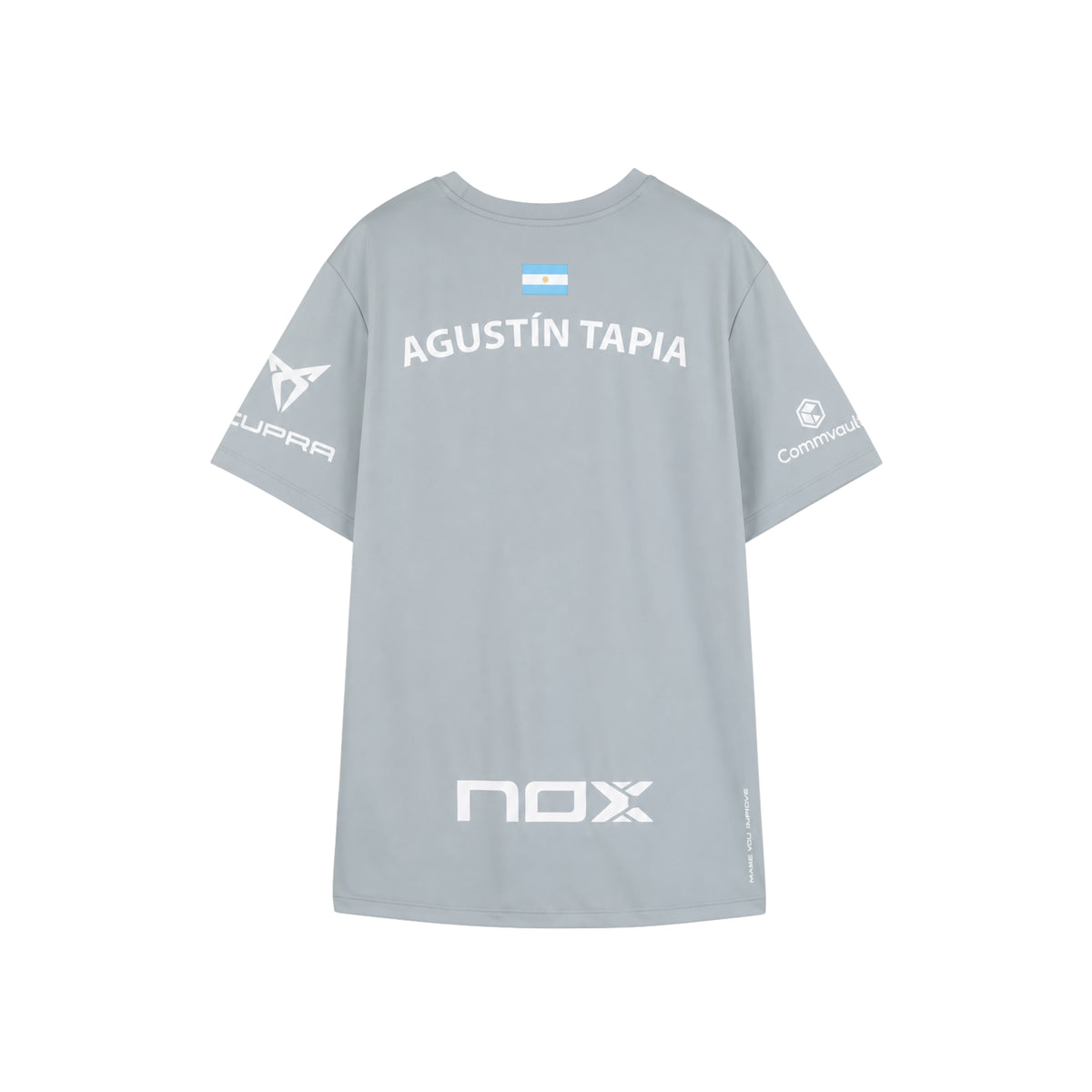 Nox AT10 Tapia Sponsors Shirt Light Grey 2027 - Back