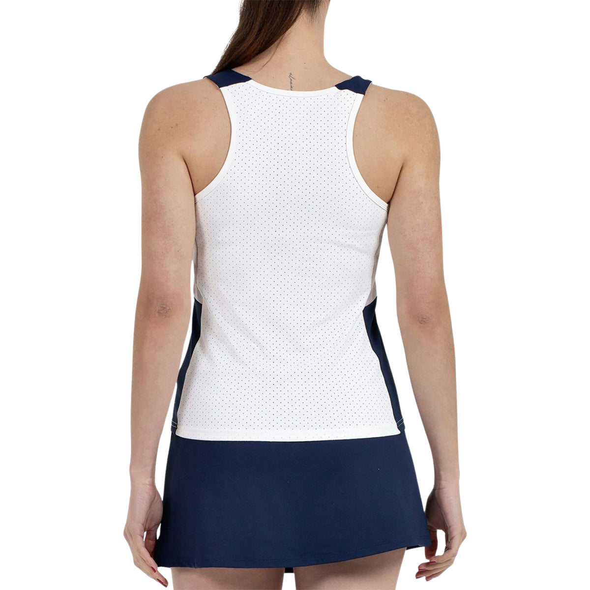 Bullpadel Tank Top Porson Hueso Bone White — back worn