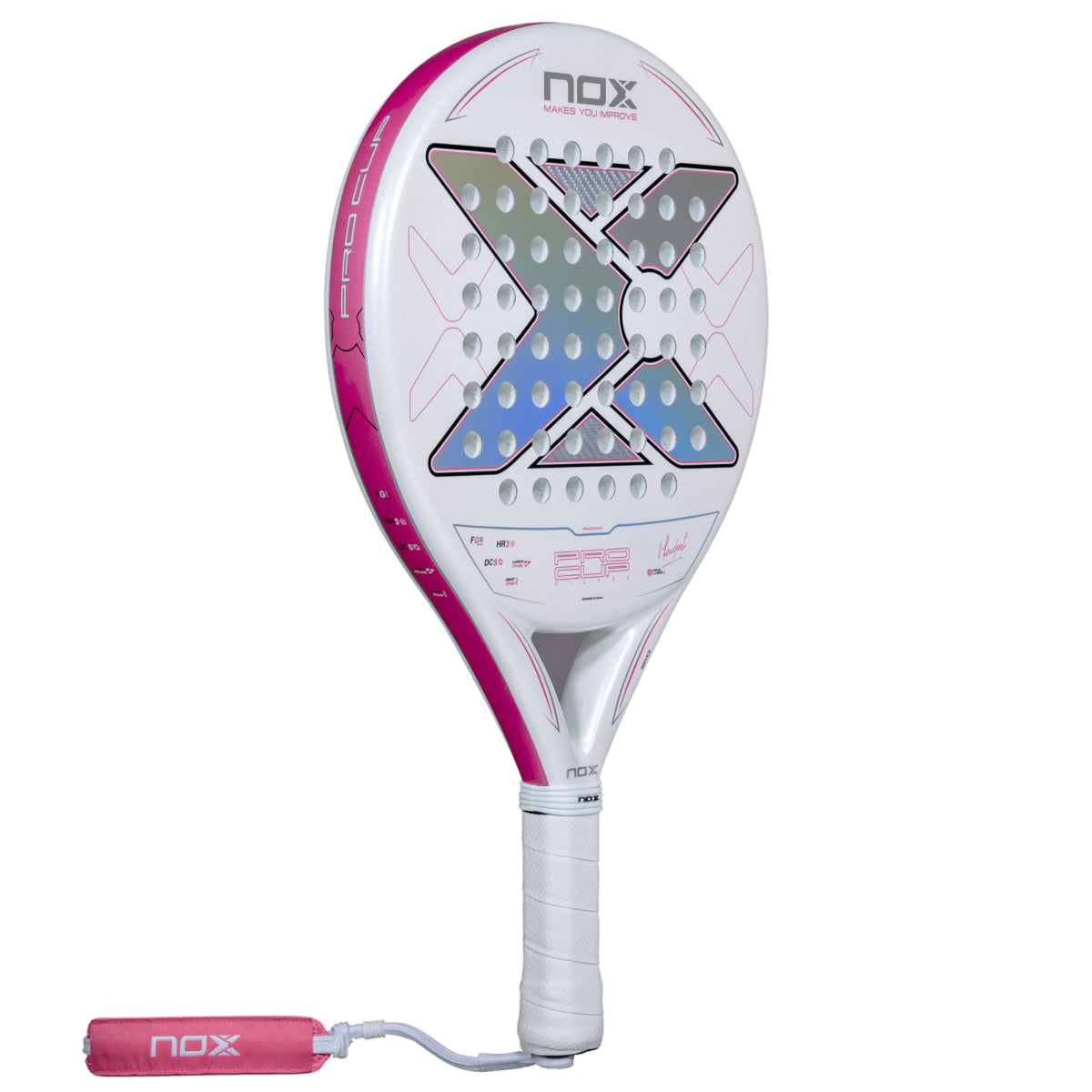 NOX ML10 Pro Cup Silver 2027 Padel racket, back face with smooth surface