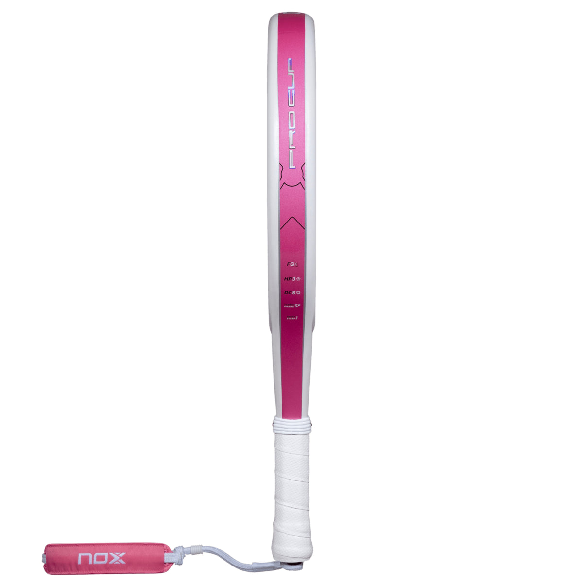 NOX ML10 Pro Cup Silver 2027 Padel racket, carbon fibre frame side profile