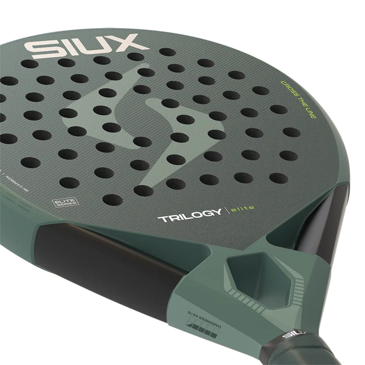 Siux Trilogy Elite 6 2026 Padel Racket - Face and Throat Detail