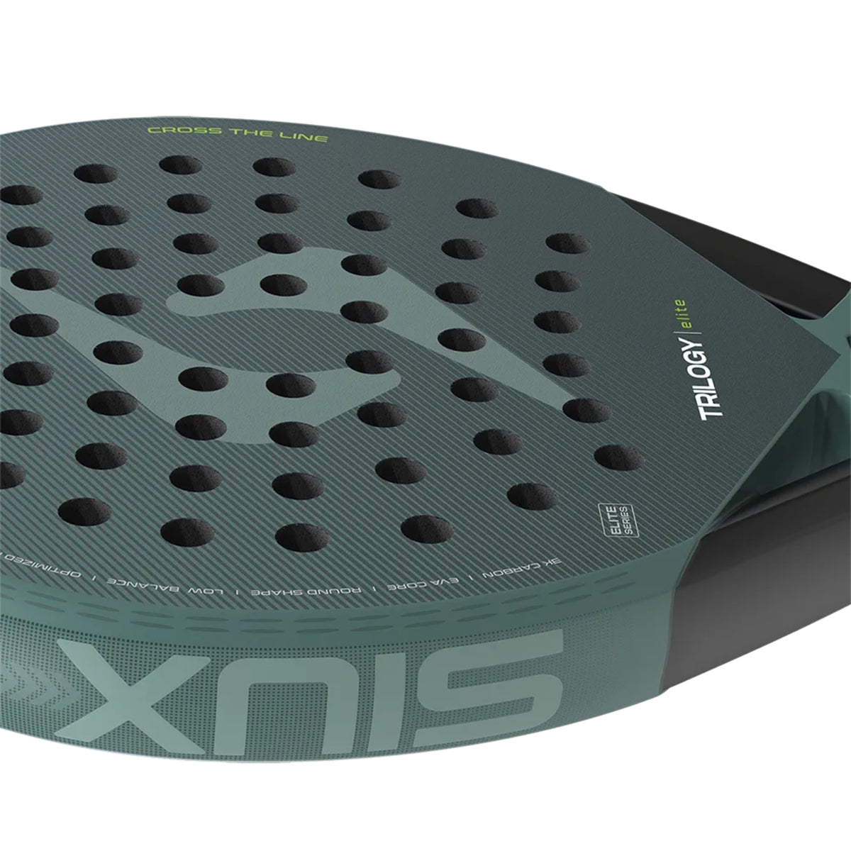 Siux Trilogy Elite 6 2026 Padel Racket - Face and Frame Edge Detail