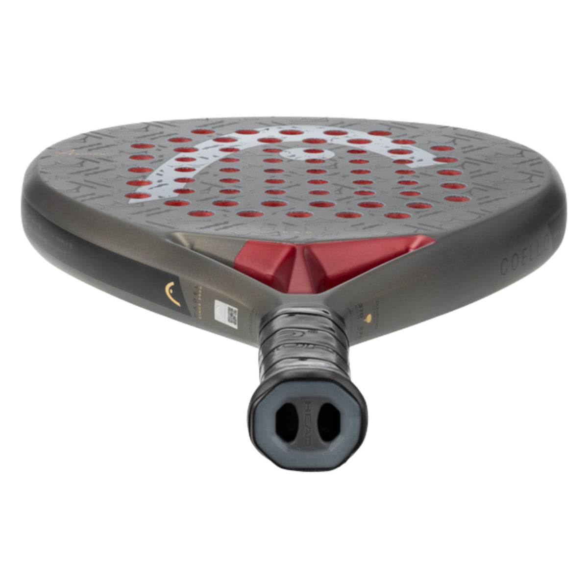 Head Coello Pro 2026 Padel Racket, handle-end view