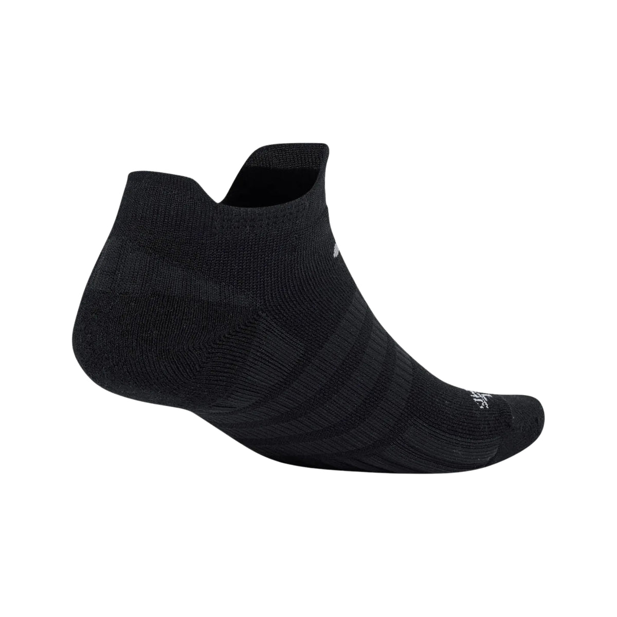 Adidas Tennis Low Socks IA7540 Black/Grey - complete black and grey low sock inner three-quarter view
