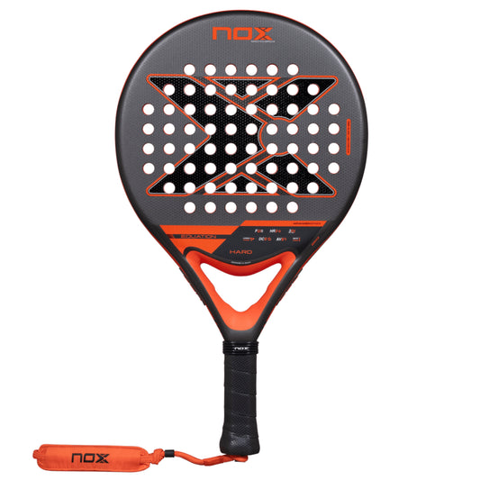 NOX Equation HARD Advanced 2027 Padel racket, front face with round head