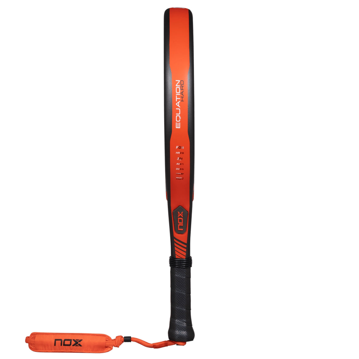 NOX Equation HARD Advanced 2027 Padel racket, carbon fibre frame side profile