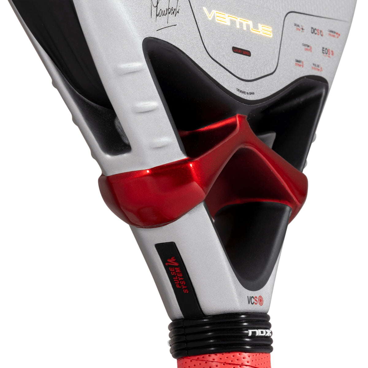 NOX Ventus Control 3K 2027 Padel racket, side detail of throat