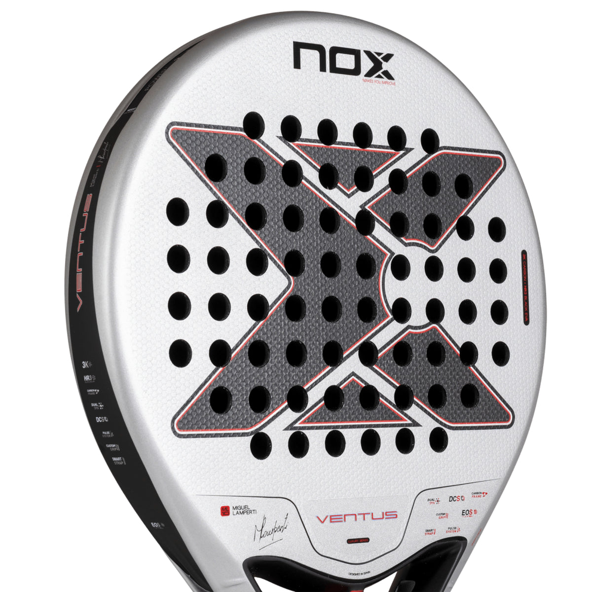 NOX Ventus Control 3K 2027 Padel racket, Dual Spin face texture detail