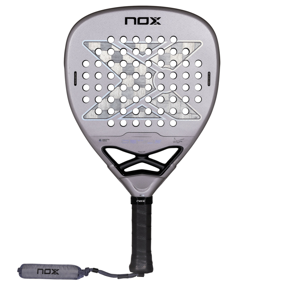 NOX Genius Attack 18K Alum 2027 Padel racket, front face