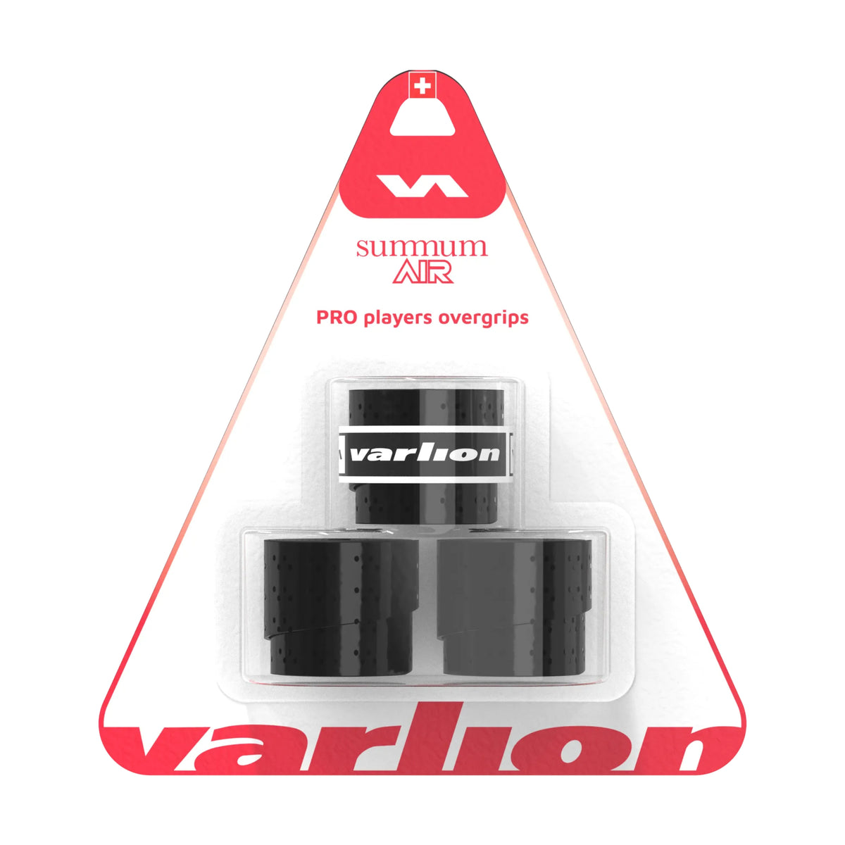 Varlion Summum Air Overgrip 3-Pack - black - complete front