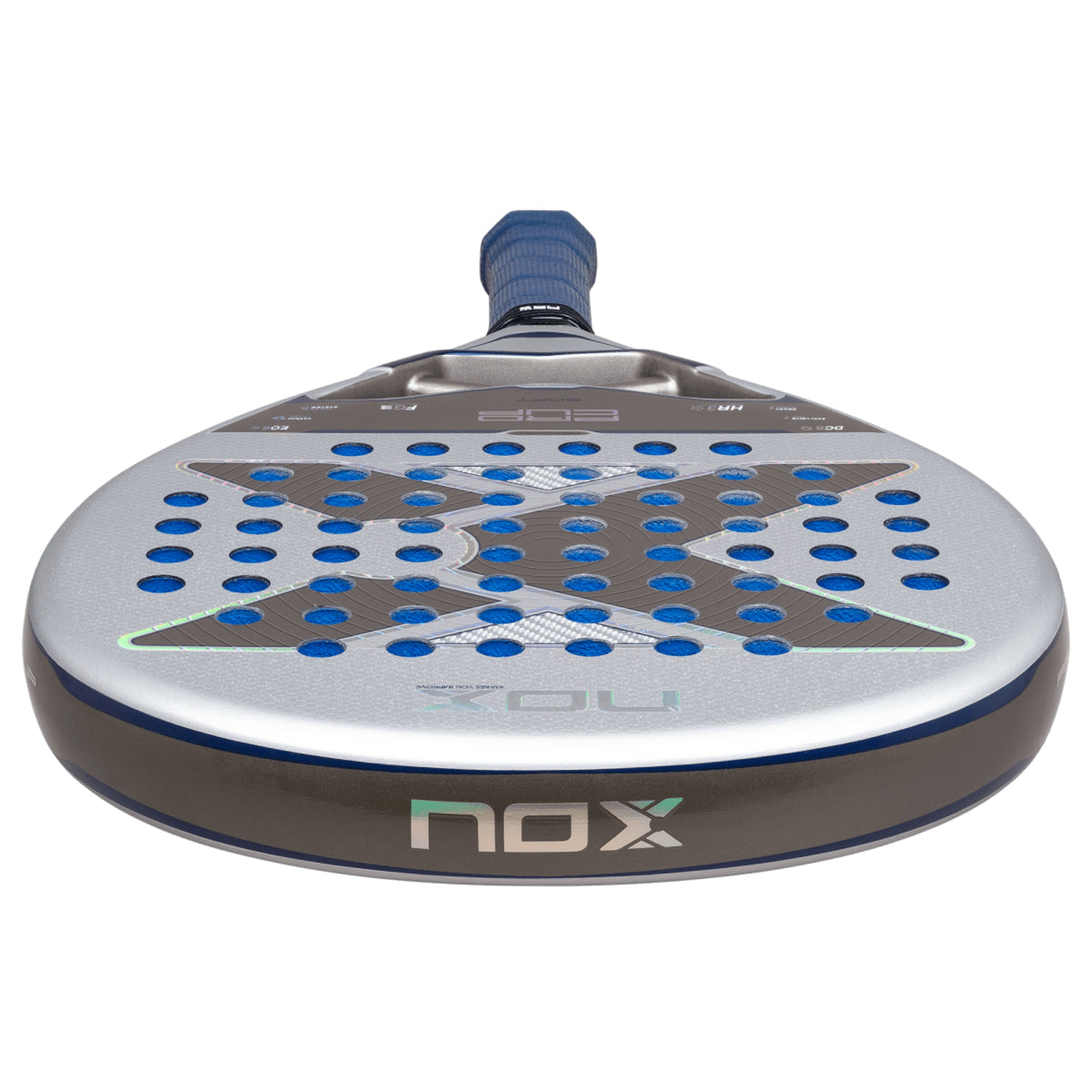 NOX Pro Cup SOFT 2027 Padel Racket, teardrop head shape detail