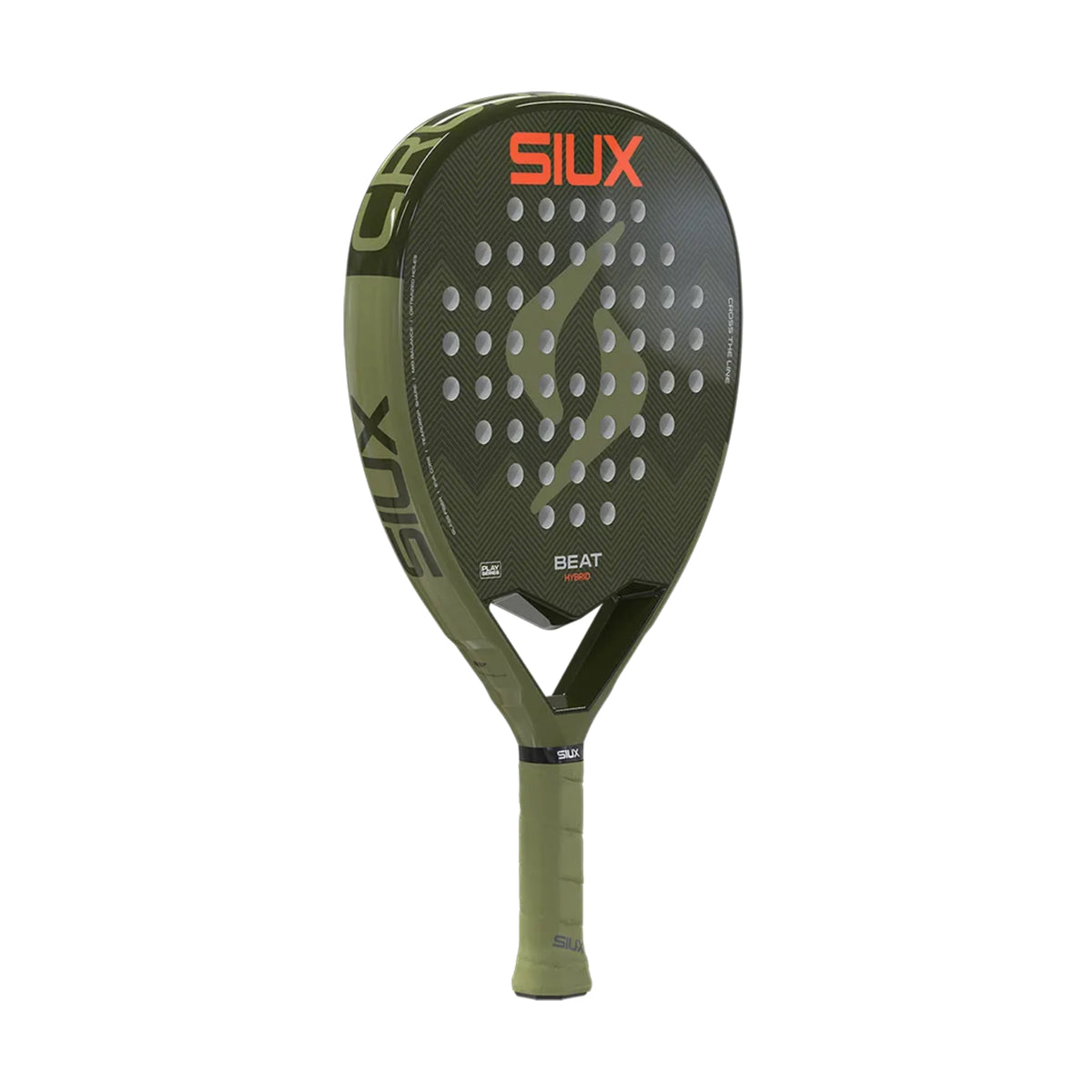 Siux Beat Hybrid 2026 Padel Racket, full left three-quarter view