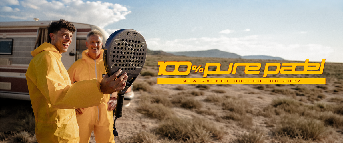 NOX 2027 padel racket collection. 100% pure padel. Explore the range at PadelZone.