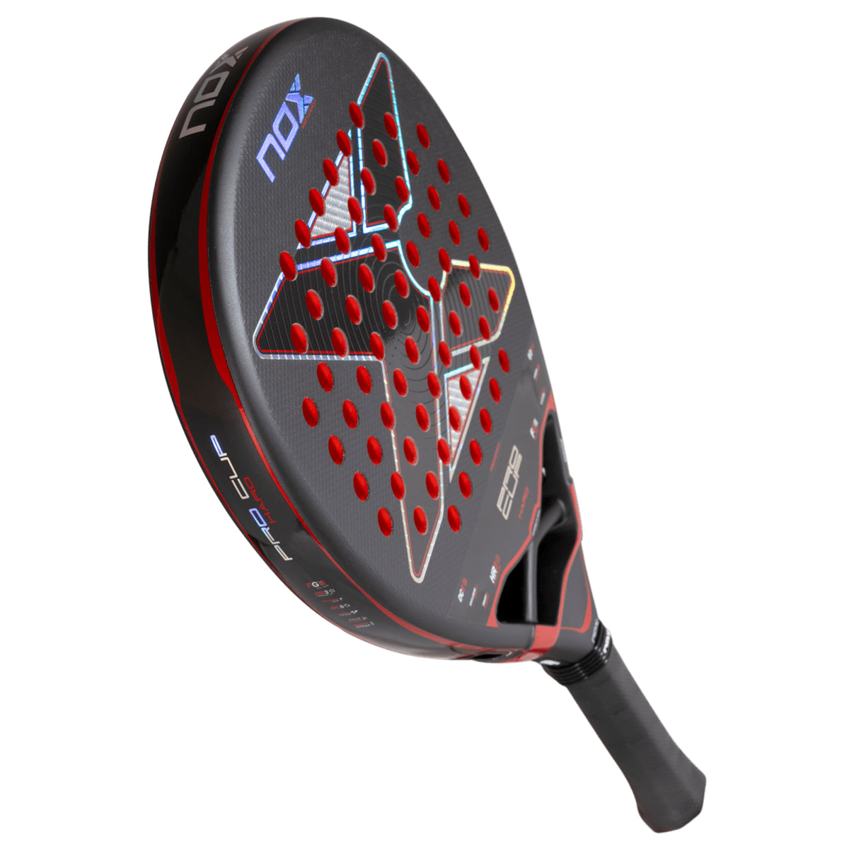 NOX Pro Cup HARD by Agustín Tapia 2027 Padel Racket — Three-Quarter Full Racket