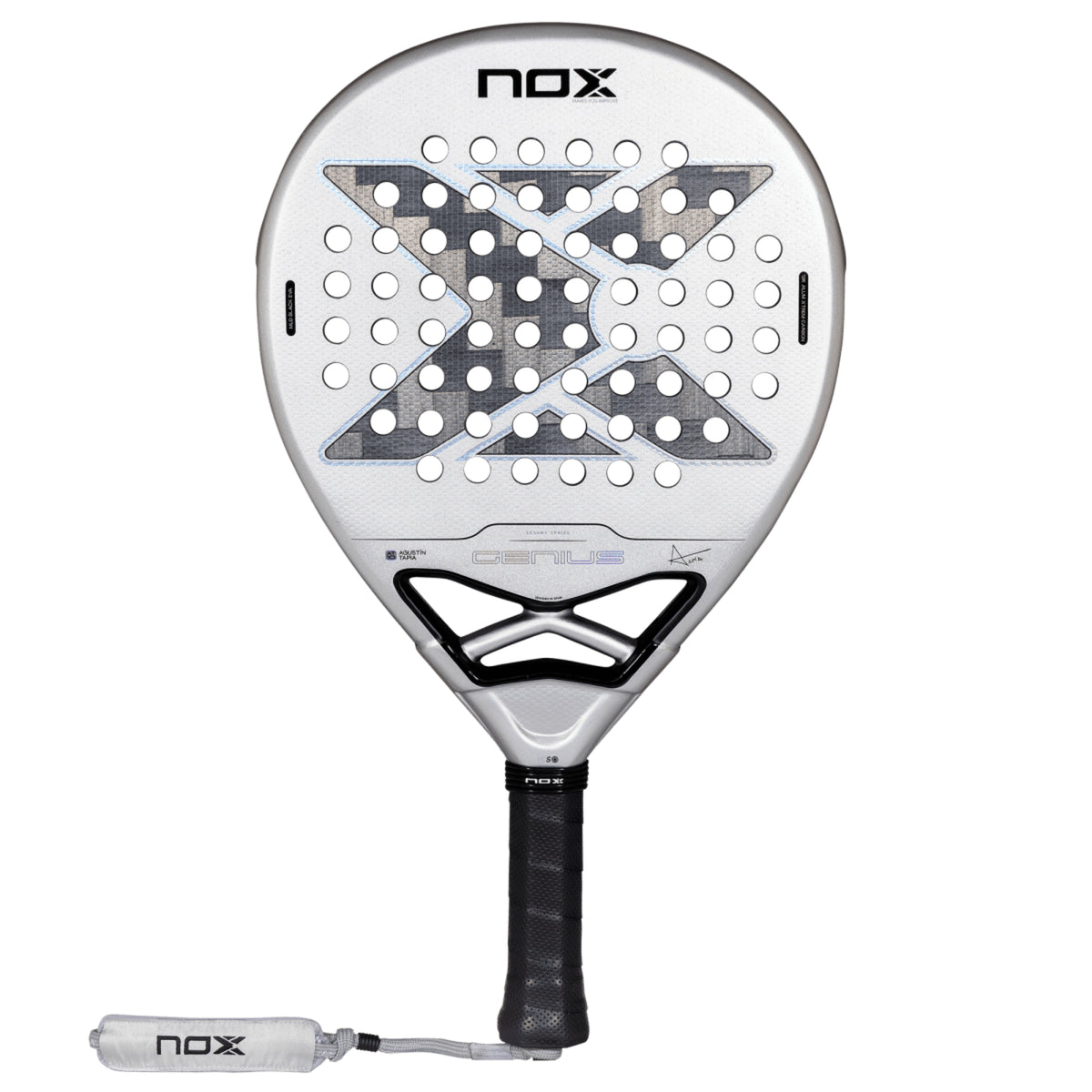 NOX Genius 12K Alum XTREM by Agustín Tapia 2027 Padel Racket — Front Face