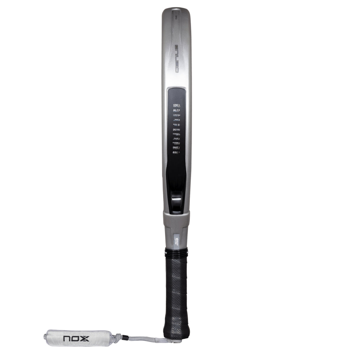 NOX Genius 12K Alum XTREM by Agustín Tapia 2027 Padel Racket — Frame Side Profile