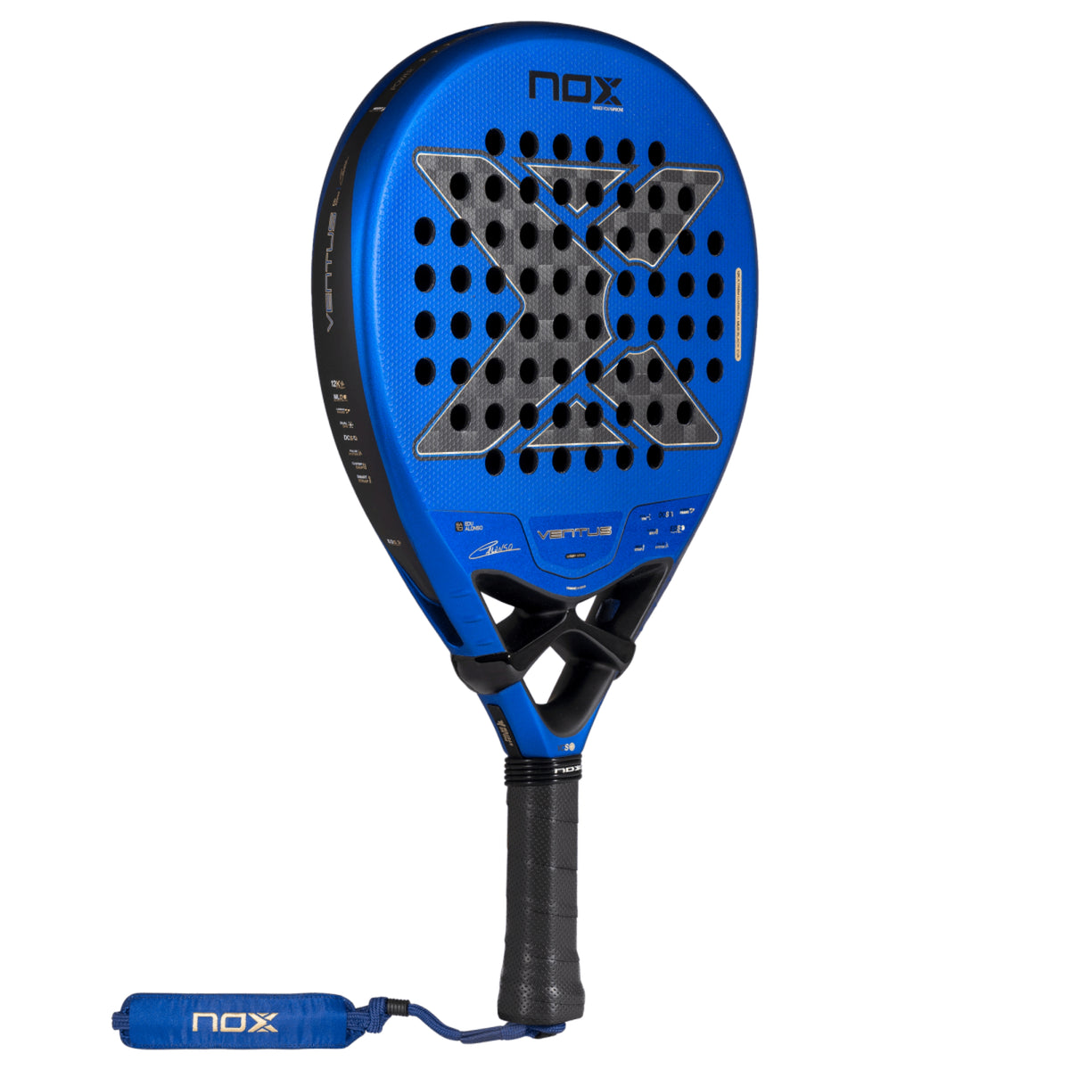 NOX Ventus Hybrid 12K XTREM by Edu Alonso 2027 Padel Racket — Back Face