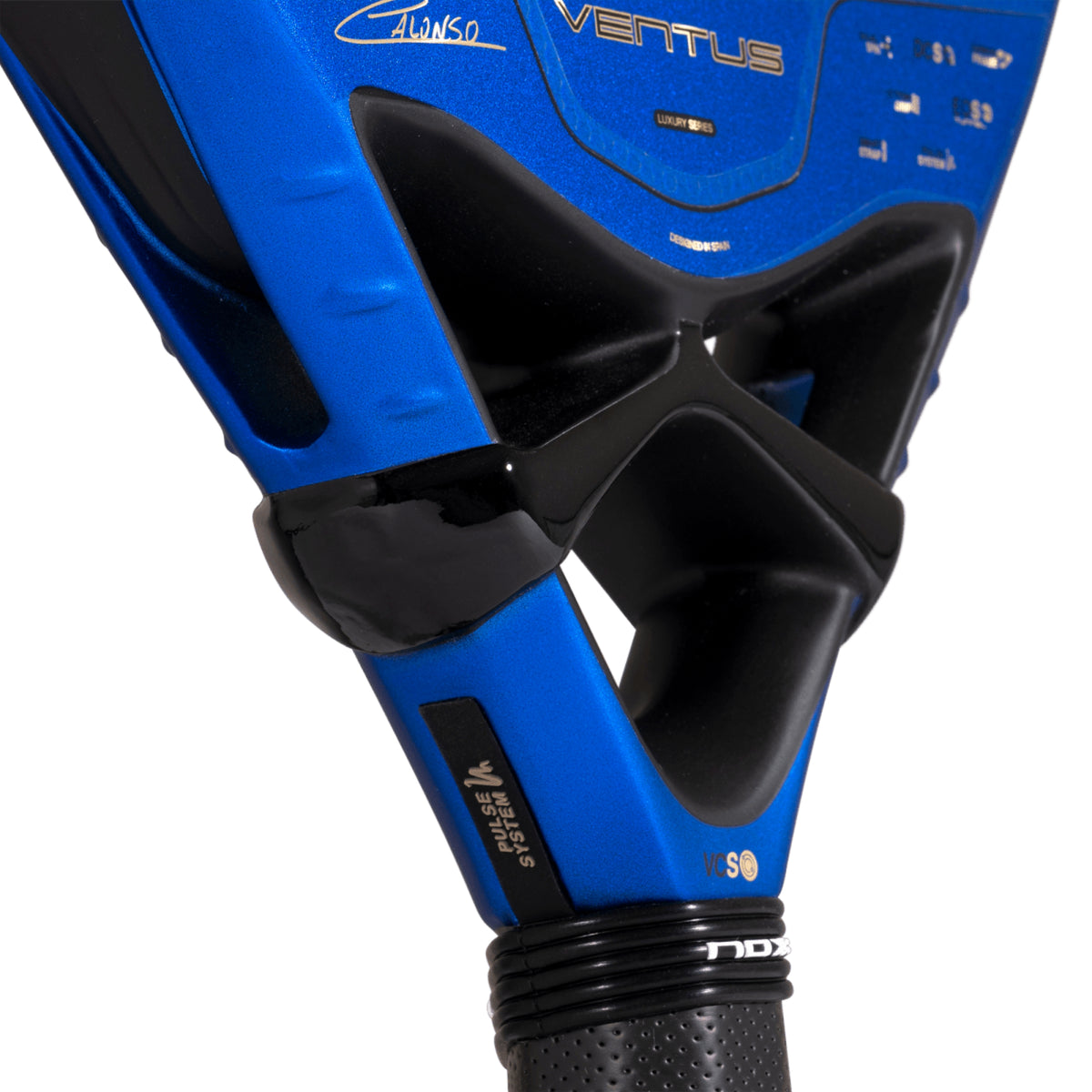 NOX Ventus Hybrid 12K XTREM by Edu Alonso 2027 Padel Racket — Throat Side Detail