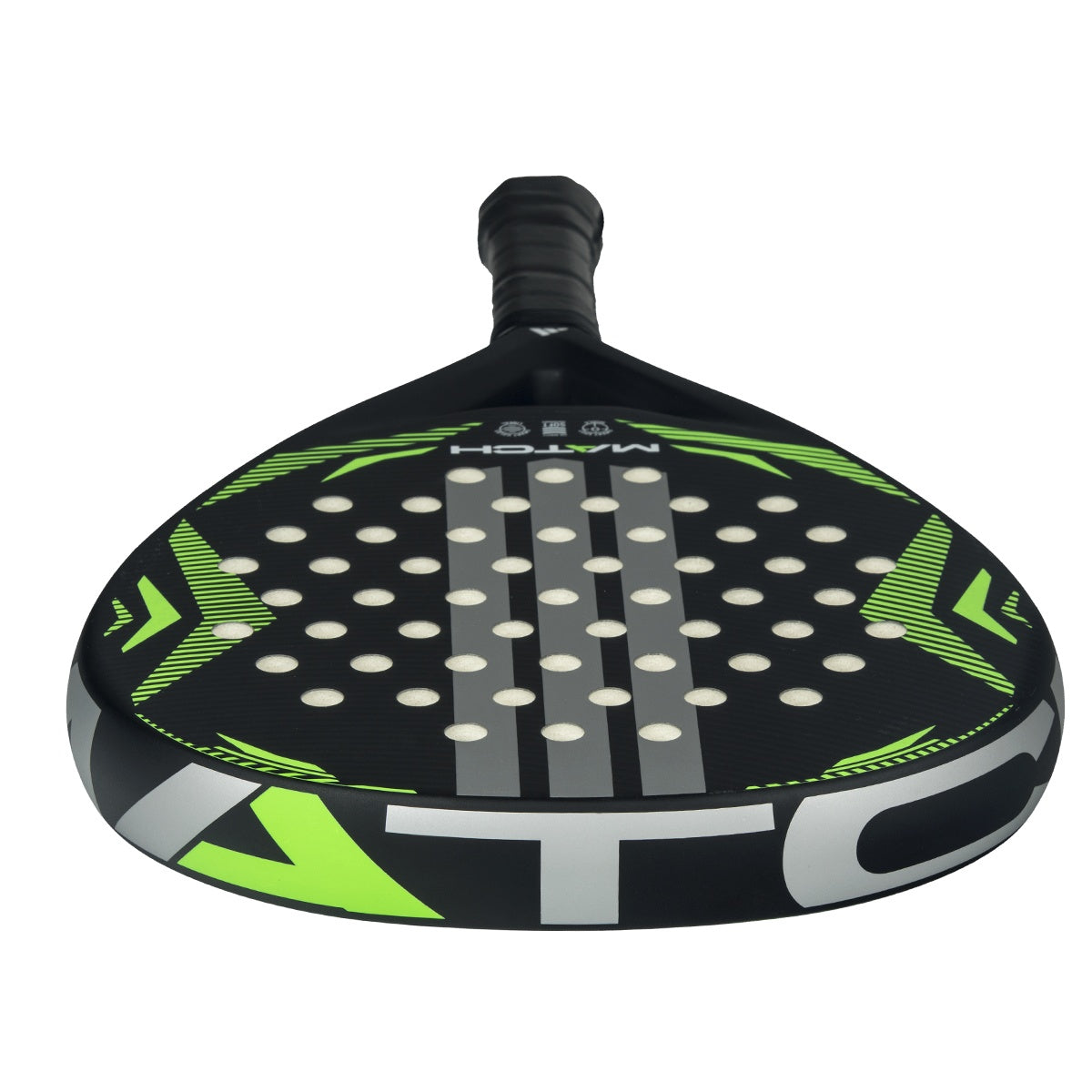 Adidas Match Black/Lime 2026 Padel Racket - Top