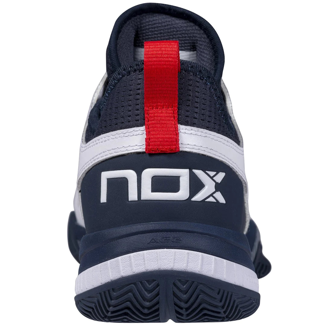 Nox NERBO Padel Shoe - White/Blue-Back