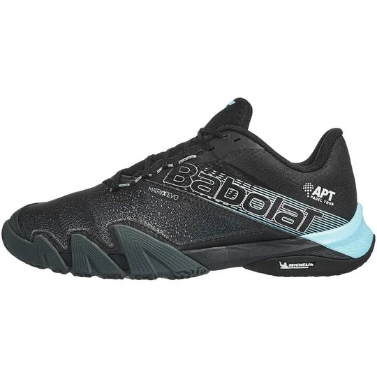 Babolat Jet Premura 2 APT Padel Shoes - Black/Blue-Outside