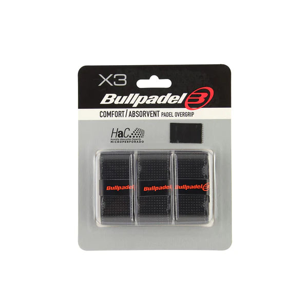 Bullpadel Overgrips - 3 Pack — Black
