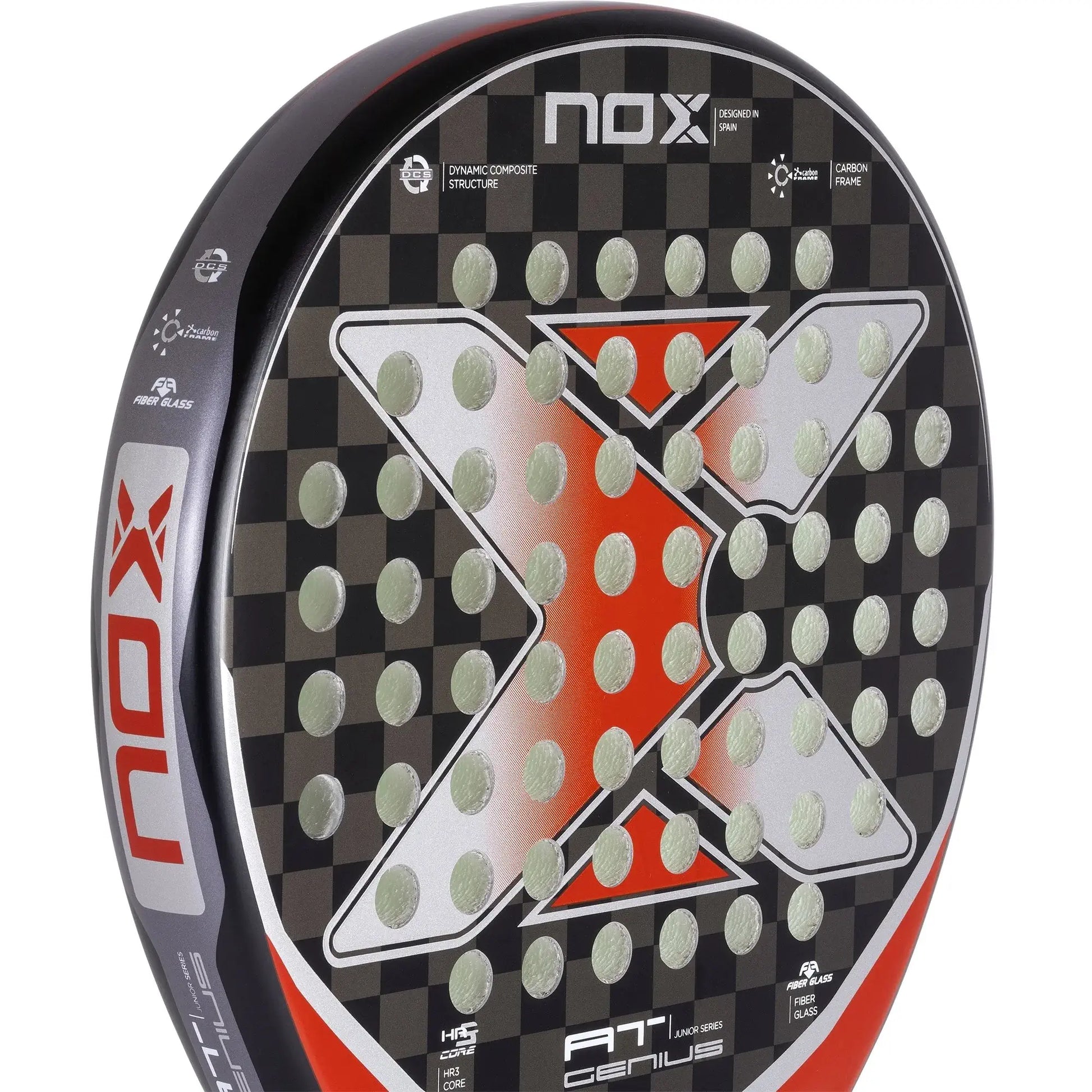 Nox AT10 Genius Junior 2023 Padel Racket by Agustín Tapia-Face