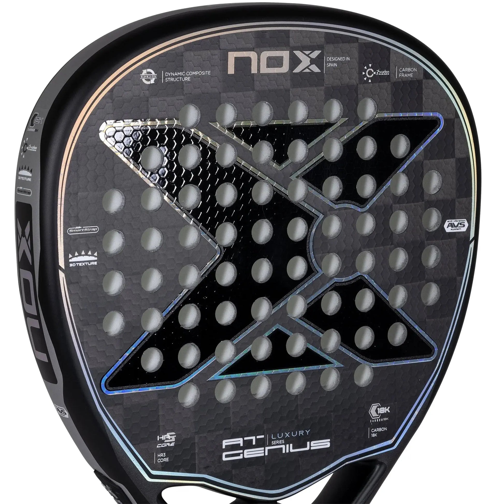 Nox AT10 Genius Attack Padel Racket 2023 - Luxury Series-Face